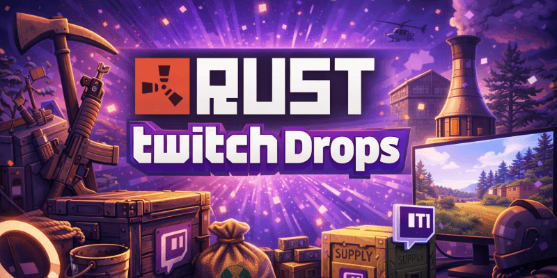 Rust Twitch Drops – Näin ansaitset palkinnot Twitchistä ilman turhaa säätöä