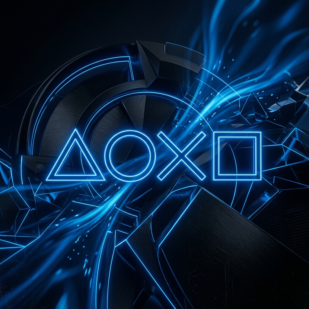 Abstrakti sininen kuvitus: Parhaat PS5-pelit valikoima