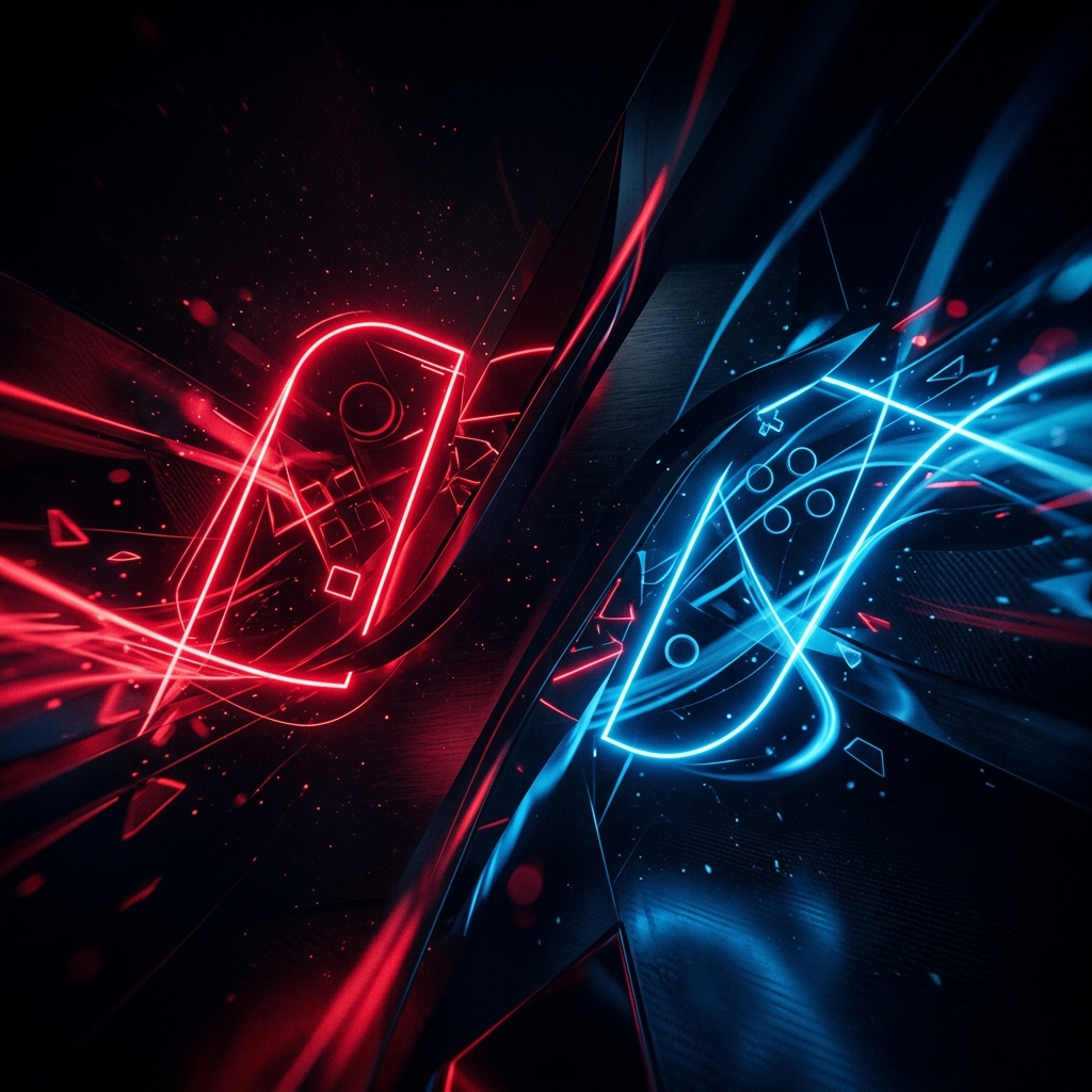 Abstrakti punainen kuvitus: Parhaat Nintendo Switch -pelit